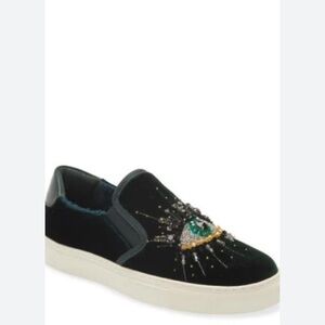 Kurt Geiger London Leah Eye Slip-On Sneaker in Green